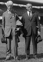 Commisioner Kennesaw Mountain Landis and Senators' owner Clark Griffith